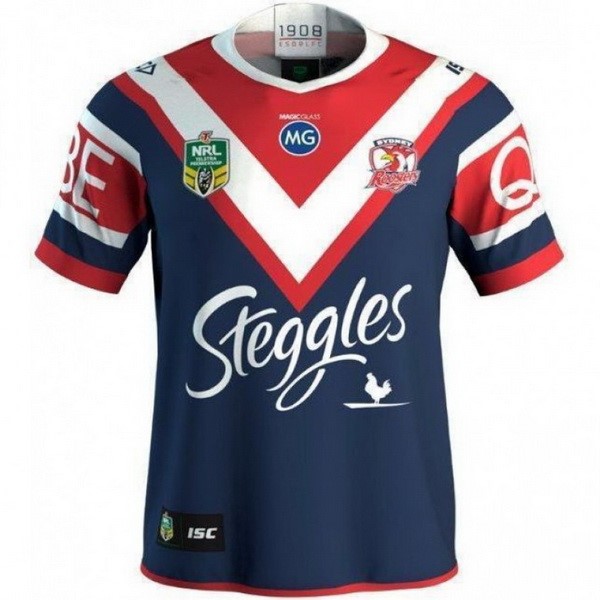 Tailandia Camiseta Sydney Roosters 1ª Kit 2018 Azul